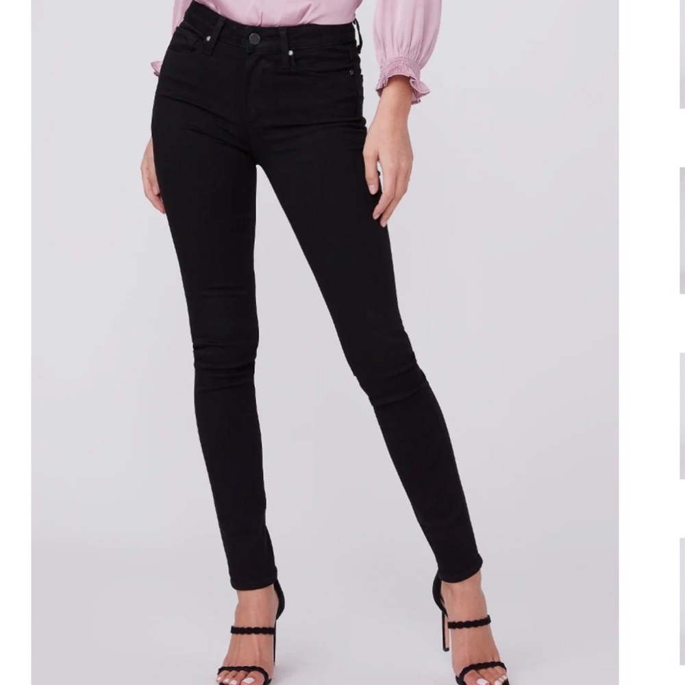 PAIGE Hoxton Black Skinny Jeans - 30